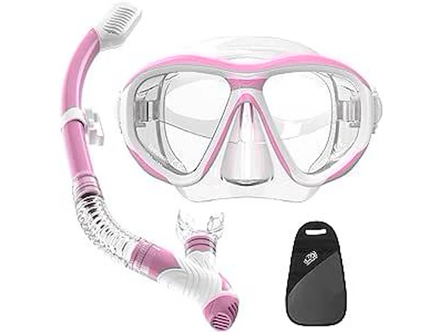 Snorkelset volwassenen wit/roze - afbeelding 1 van  1
