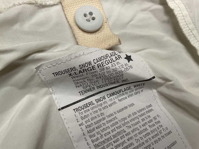 Snow camouflage trousers - afbeelding 3 van  4