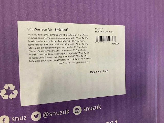Snüzsurface air matras snüzpod4 - afbeelding 4 van  4