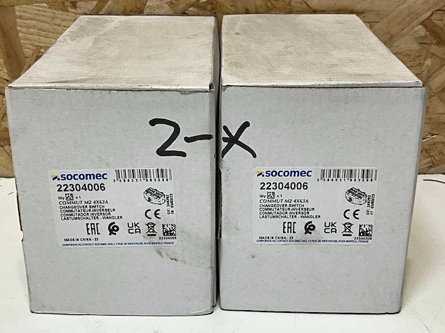 Socomec 22304006 sirco m1 tot m4 lastscheider ip21 4p 63a (2x) - afbeelding 2 van  3