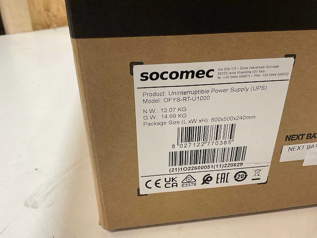 Socomec ofys rt ups 1000va ononderbreekbare stroomvoorziening - afbeelding 3 van  7