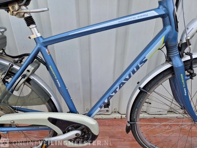 Socorro easy e-bike/ elektrische fiets batavus, blauw - afbeelding 3 van  9