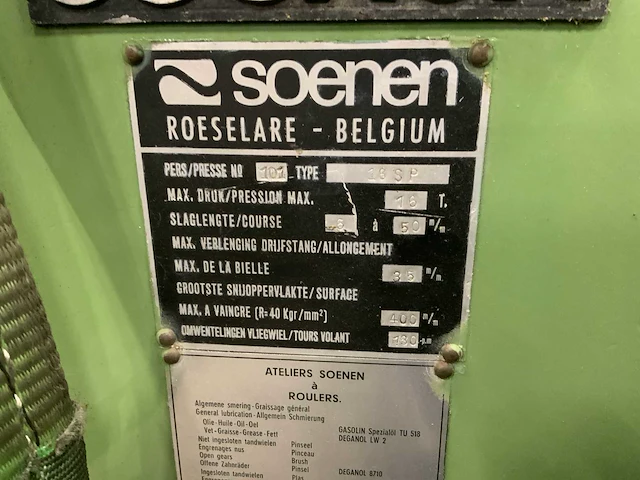Soenen 16sp excenterpers - afbeelding 6 van  11