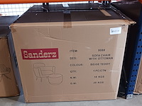 Sofa en hocker, sanderz, teddy, beige, 2025 - afbeelding 2 van  2