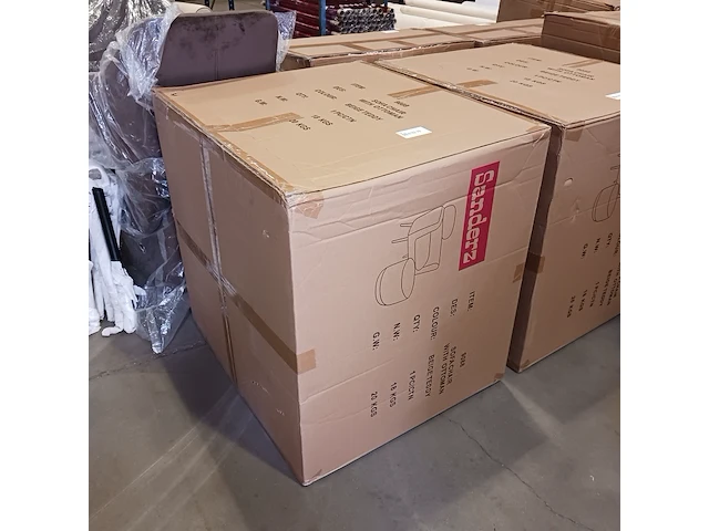 Sofa + hocker teddy beige sanderz, beige, 2025 - afbeelding 2 van  2