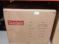 Sofa teddy, sanderz, beige, 2025 - afbeelding 2 van  2