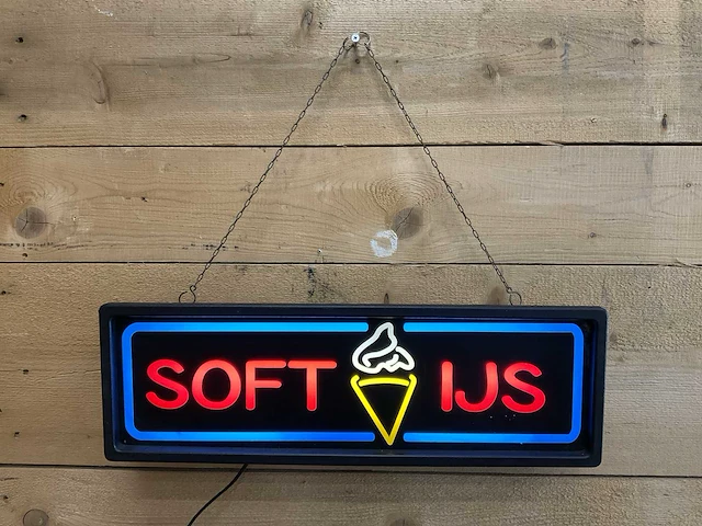 Soft ijs lichtreclame + ijshouder - afbeelding 4 van  4