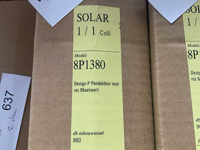 Solar design p 8p1380 pendeldeur voor nis - afbeelding 1 van  1