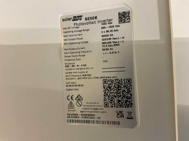 Solar edge - se50k synergy mc4/dc spd - omvormer (20x) - afbeelding 5 van  5