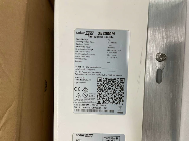 Solar edge se2000m omvormer - afbeelding 2 van  4