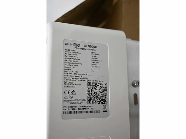 Solar edge se5000h omvormer - afbeelding 2 van  3