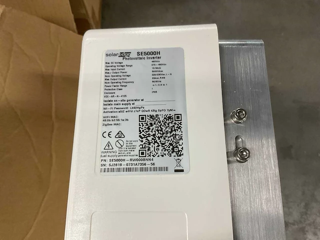 Solar edge se5000h omvormer - afbeelding 3 van  4