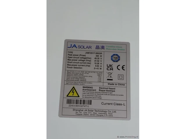 Solar jam72s17-395/gr zonnepaneel - 195x100x3 cm - afbeelding 4 van  5
