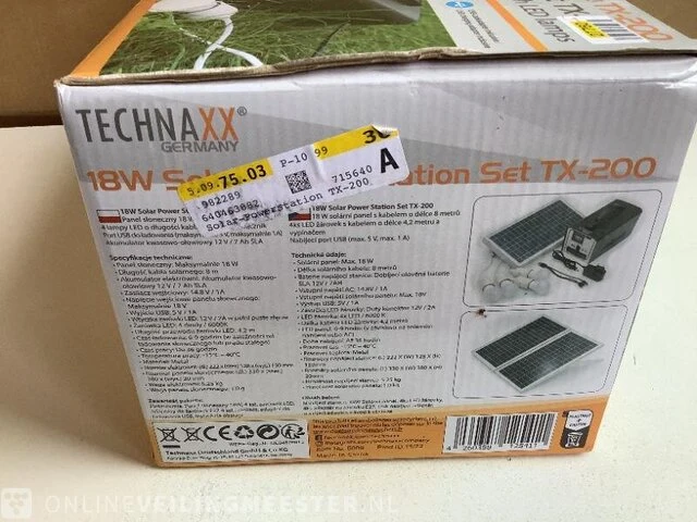 Solar power stationset technaxx, tx-200 - afbeelding 3 van  3