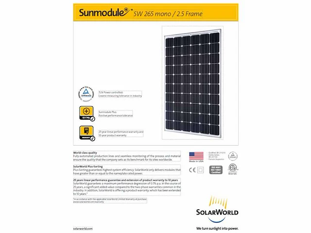 Solar world - set van 120 gebruikte zonnepanelen (totaal vermogen 31.800 wp) - afbeelding 8 van  16