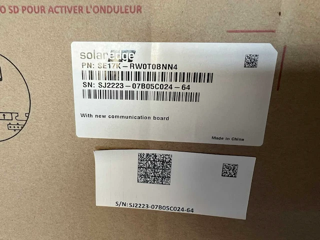 Solaredge - se17k - omvormer - afbeelding 2 van  2