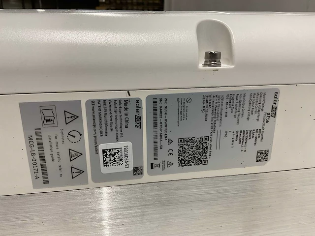Solaredge - se8k - gebruikte omvormer t.b.v. zonnepanelen (werking onbekend) - afbeelding 4 van  4