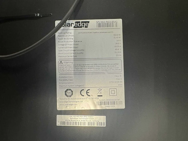 Solaredge - set van 10 full black zonnepanelen (360 wp) met optimizers - afbeelding 5 van  5