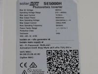 Solaredge ev-lader en zonne-omvormer type se5000h - afbeelding 6 van  6