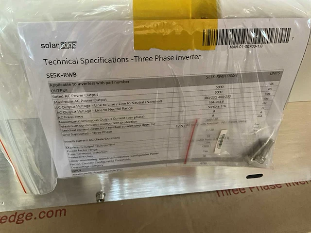 Solaredge se5k-rwb omvormer (2x) - afbeelding 4 van  5
