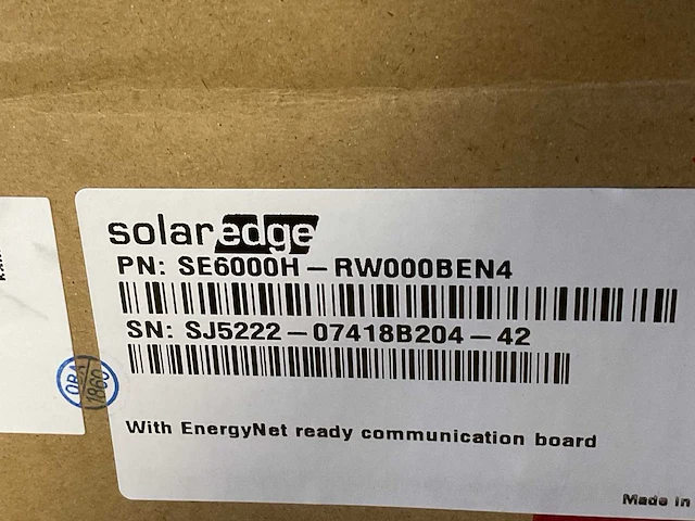 Solaredge se6000h - rw000ben4 omvormer - afbeelding 3 van  4