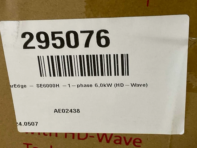 Solaredge se6000h - rw000ben4 omvormer - afbeelding 4 van  4