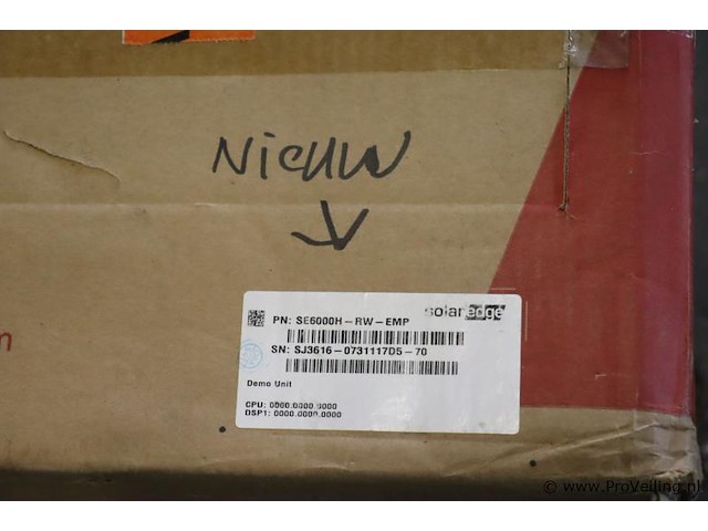 Solaredge single phase inverter/omvormer hd wave |type se6000h-rw-emp | nieuw in doos - afbeelding 3 van  4
