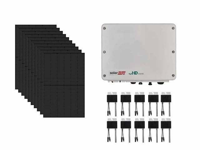 Solaredge / sonnenstromfabrik - set van 10 zonnepanelen met omvormer en optimizers - afbeelding 1 van  1