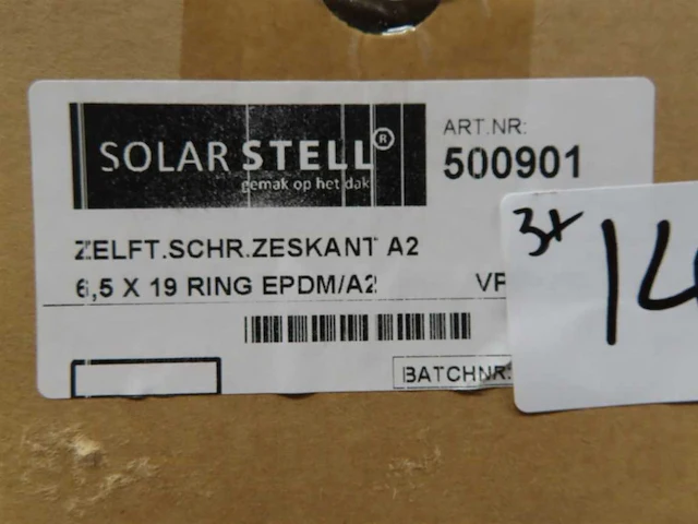 Solarstell - beplatingsschroef 6,5x19 (600x) - afbeelding 2 van  2