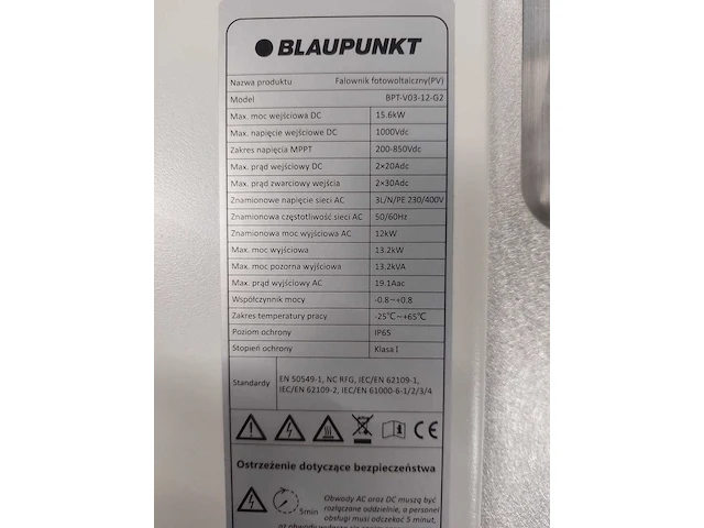 Solartec - m10/108g-420w - set van 32 full black (420 wp) glas-glas zonnepanelen en 1 blaupunkt bpt-v03-12.0 omvormer (3-fase) - afbeelding 8 van  9