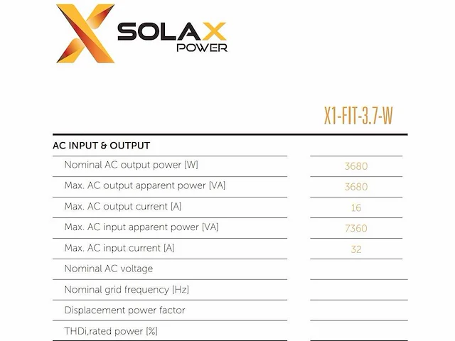 Solax - x1 fit retro 3.7kw omvormer t.b.v. zonnepanelen (1-fase) - afbeelding 4 van  5
