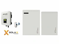 Solax retrofit x1 fit 3.7 + solax 5.8 kwh thuisaccu + slave unit 5.8 kwh (totaal 11,8 kwh) t.b.v. batterijopslag zonnepanelen