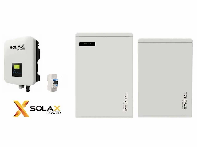 Solax retrofit x1 fit 3.7 + solax 5.8 kwh thuisaccu + slave unit 5.8 kwh (totaal 11,8 kwh) t.b.v. batterijopslag zonnepanelen - afbeelding 1 van  31