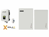 Solax retrofit x1 fit 3.7 + solax 5.8 kwh thuisaccu + slave unit 5.8 kwh (totaal 11,8 kwh) t.b.v. batterijopslag zonnepanelen