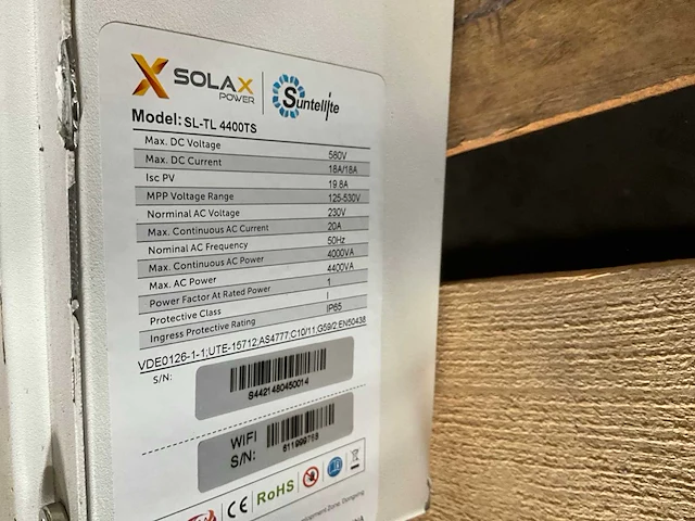 Solax sl-tl 4400ts / 3600ts omvormer (2x) - afbeelding 6 van  6
