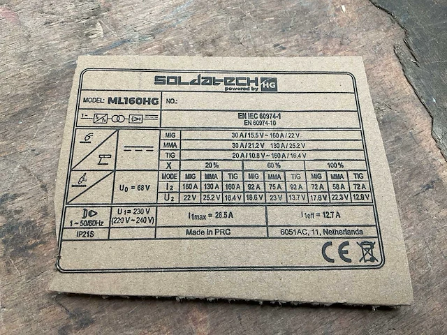 Soldatech ml160hg lasapparaat - afbeelding 6 van  6