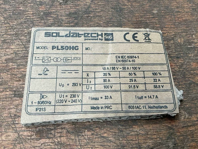 Soldatech pl50hg lasmachine - afbeelding 5 van  5