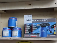 Soldeerlamp kemper tornado ke2018 incl. 3 gasflesjes - afbeelding 1 van  2