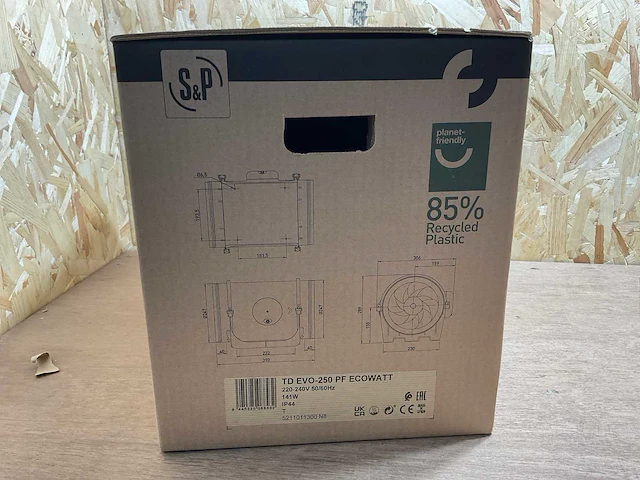Soler & palau td-evo-250 pf buisventilator - afbeelding 10 van  10