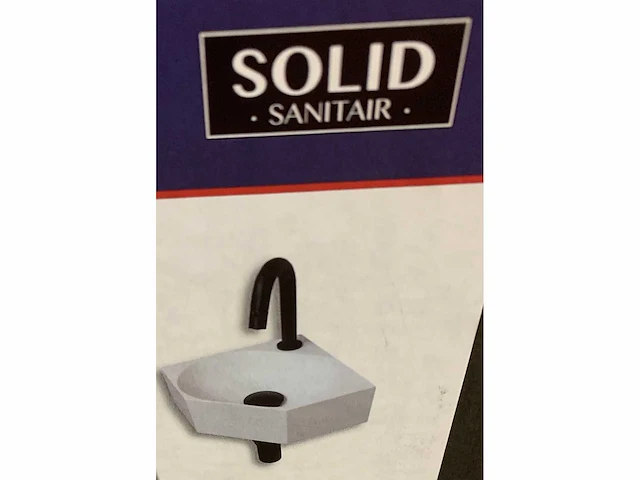 Solid sanitair - solid 27 - hoek fonteinset wit met mat zwart - afbeelding 2 van  4
