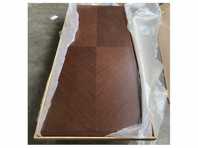 Solid wenge salon table blade 220 x 100 x 4 cm brown - afbeelding 1 van  6