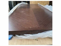 Solid wenge salon table blade 220 x 100 x 4 cm brown - afbeelding 3 van  6