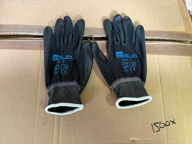 Solid werkhandschoenen-paar (1500x) - afbeelding 2 van  3