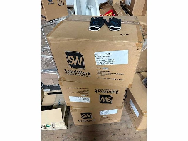 Solid werkhandschoenen-paar (1500x) - afbeelding 3 van  3