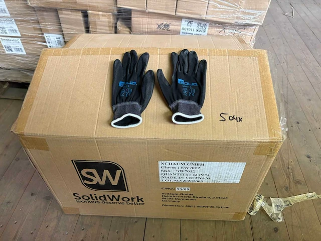 Solid werkhandschoenen-paar (504x) - afbeelding 2 van  2
