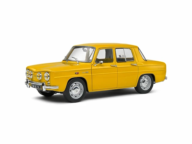 Solido 1968 renault 8s modelauto 1:18 geel - afbeelding 1 van  4