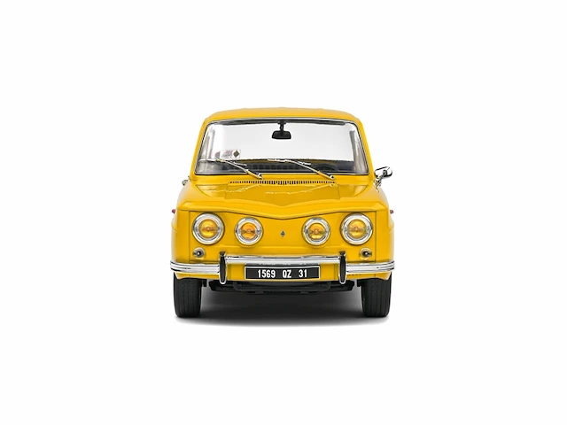 Solido 1968 renault 8s modelauto 1:18 geel - afbeelding 4 van  4