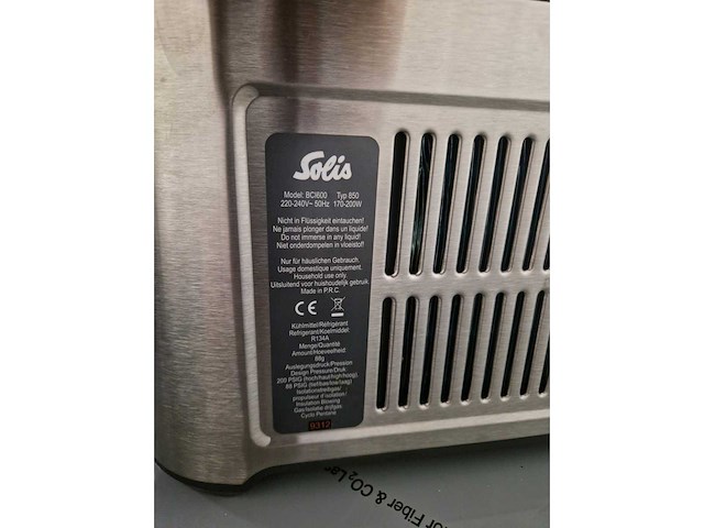 Solis - ijsmachine - bci600 850 - afbeelding 2 van  2