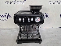 Solis grind & infuse compact 1018 pistonmachine - espressomachine - geschikt voor pads - rvs zwart - afbeelding 2 van  4