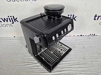 Solis grind & infuse compact 1018 pistonmachine - espressomachine - geschikt voor pads - rvs zwart - afbeelding 3 van  4